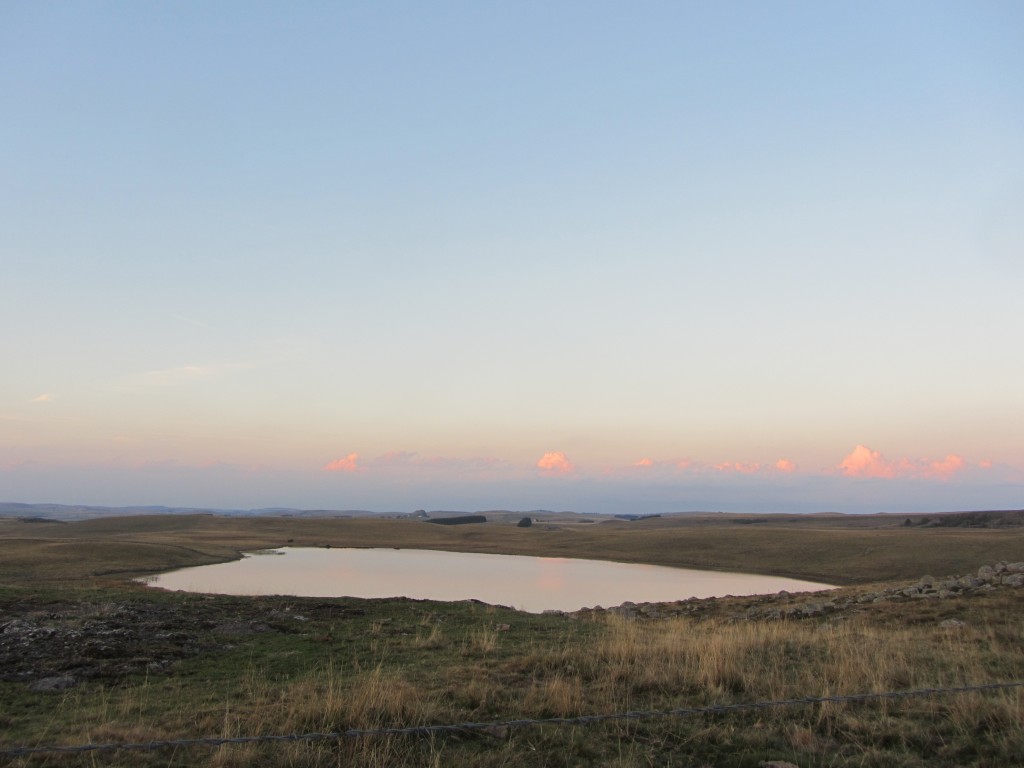 Le lac de Born à la tombé du soir